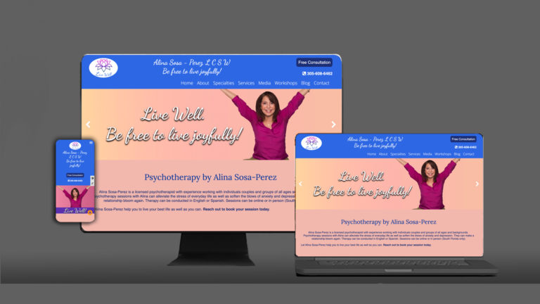 Website Case Study for a Psychotherapist